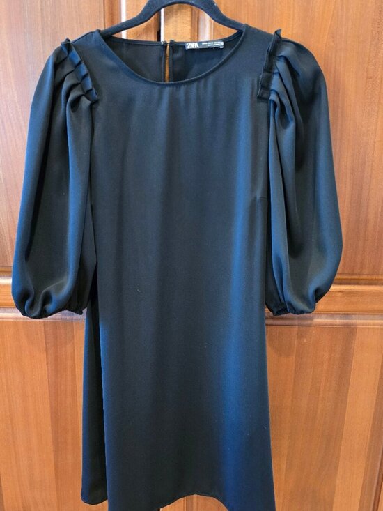 Zara Dresses & Skirts - ZARA mini black elegance, puff sleeve size medium